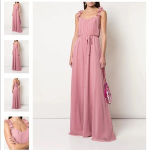 Marchesa Notte Off-Shoulder 3D Floral Bridesmaid Dress BM1114
